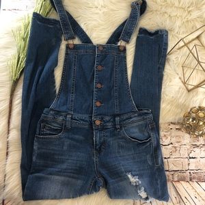 Tinseltown Overalls distressed size small